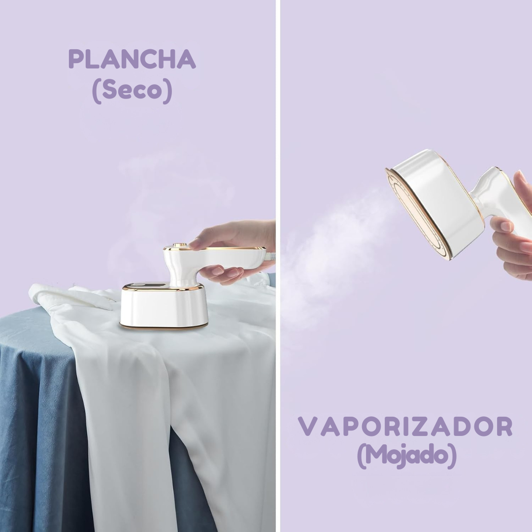Mini Plancha a Vapor Pro™ Ropa sin arrugas en minutos, estés donde estés.