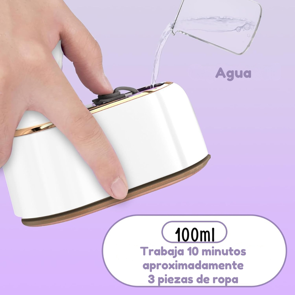 Mini Plancha a Vapor Pro™ Ropa sin arrugas en minutos, estés donde estés.