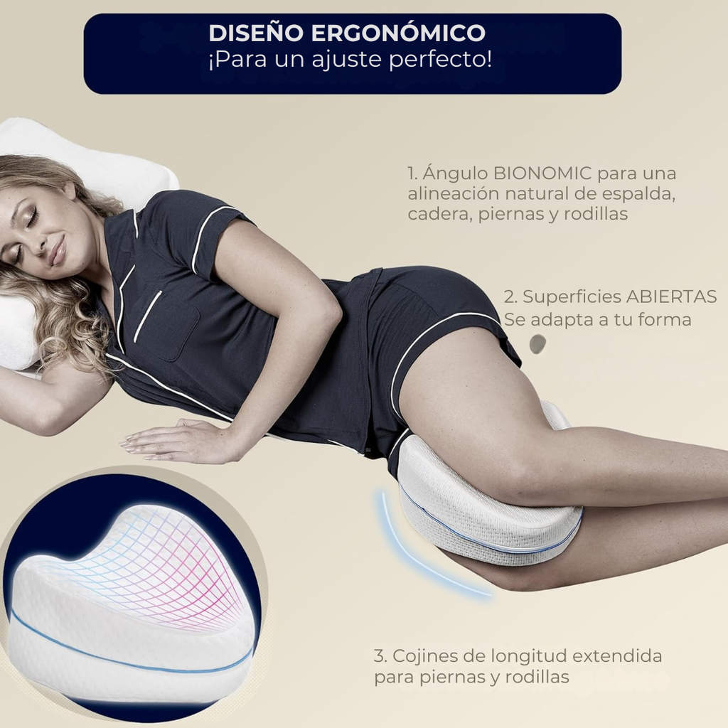 Almohada de Alineación entre Piernas – Descanso Sin Dolor