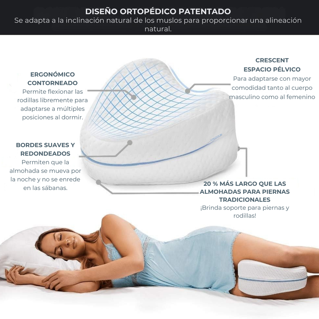 Almohada de Alineación entre Piernas – Descanso Sin Dolor