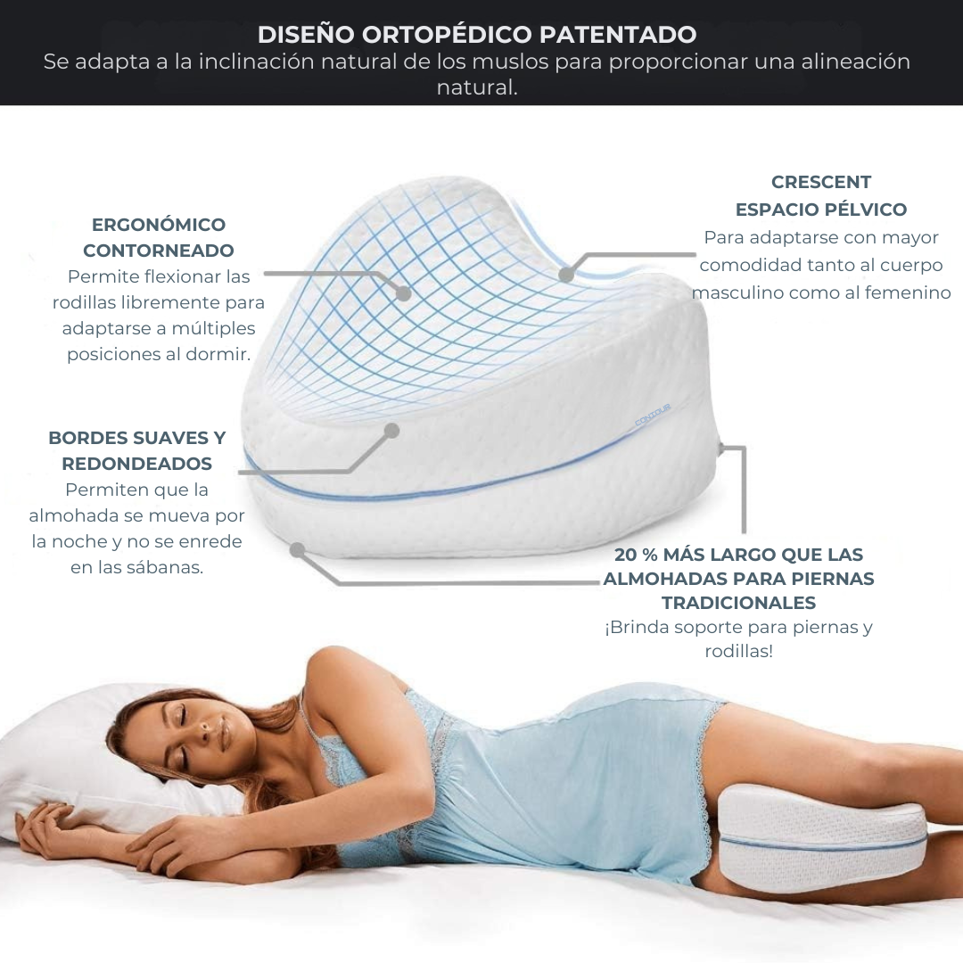 Almohada de Alineación entre Piernas – Descanso Sin Dolor